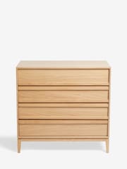 Jasper Conran London Oak 4 Drawer Belgrave Walnut Chest of Drawers - Image 8 of 9