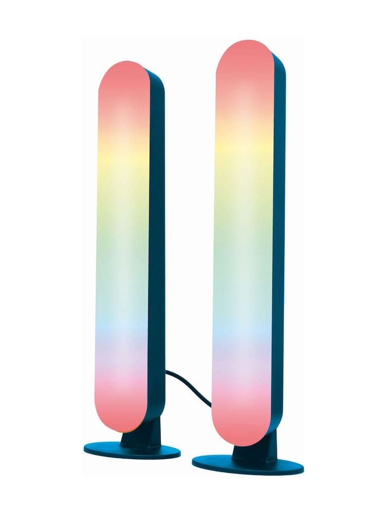 MenKind Set of 2 Red 5 Sound Activated LED Light Bars - Image 2 of 6