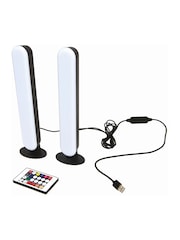 MenKind Set of 2 Red 5 Sound Activated LED Light Bars - Image 4 of 6