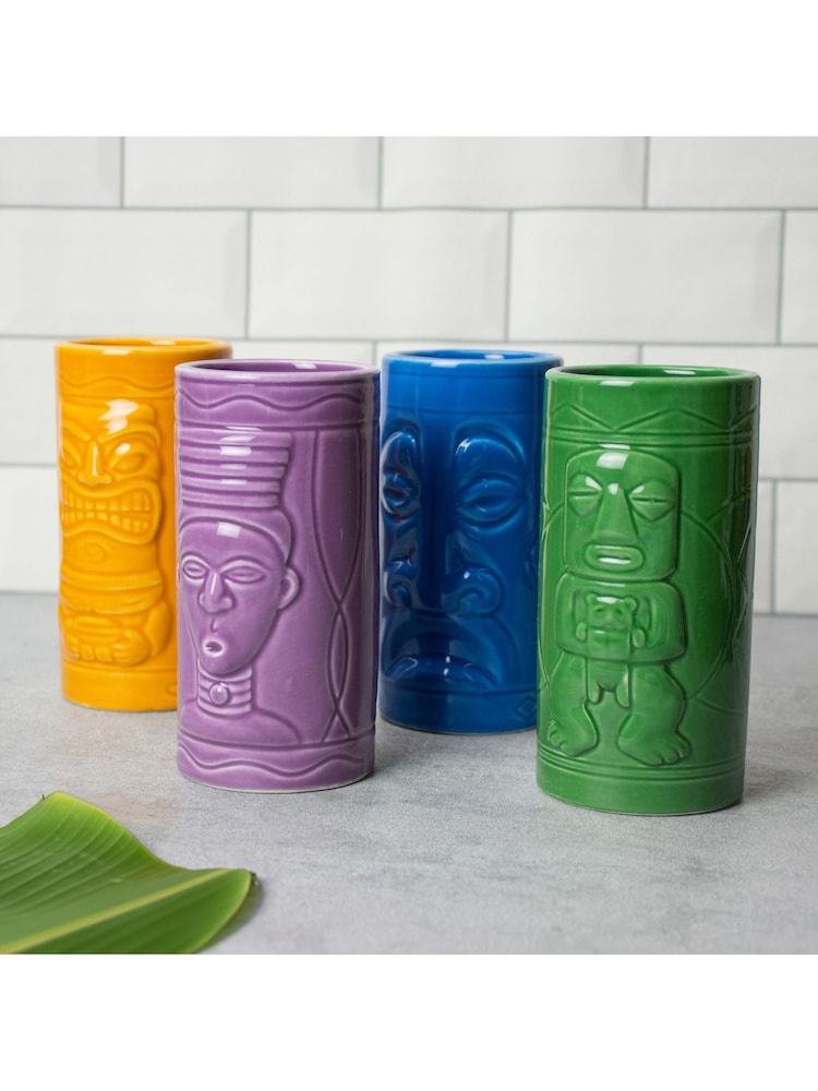 MenKind #Winning Set of 4 Tiki Mugs Set - Image 1 of 6