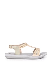 Pavers Gold Adjustable Embellished Sandals - Image 1 of 5