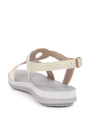 Pavers Gold Adjustable Embellished Sandals - Image 4 of 5
