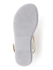 Pavers Gold Adjustable Embellished Sandals - Image 5 of 5