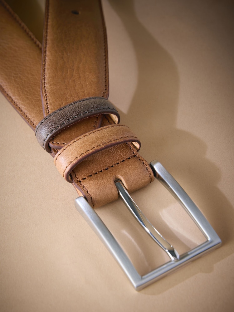 Tan Brown Signature Leather Belt - Image 3 of 3