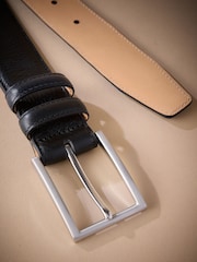 Black Signature Leather Belt - Image 3 of 4