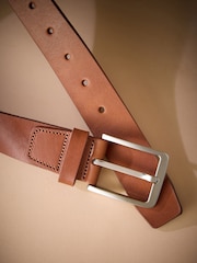Brown Signature Causal Leather Belt - Image 2 of 4