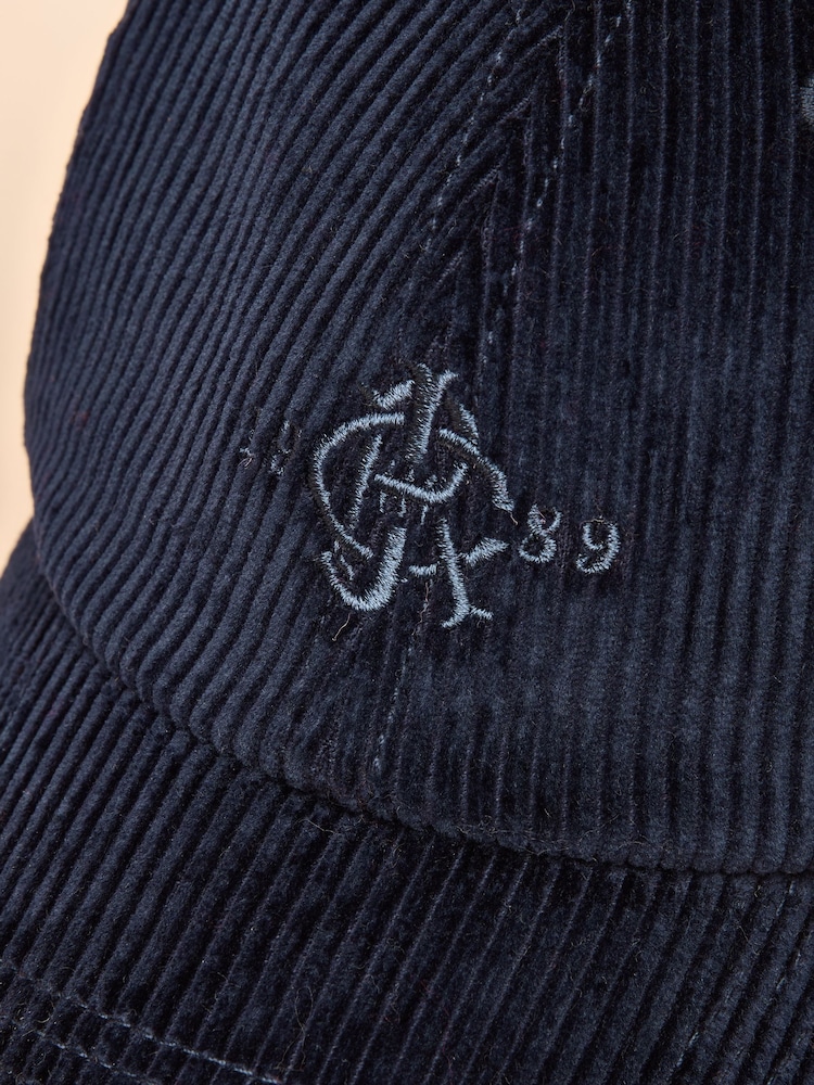 Joules Chadwick Navy Corduroy Baseball Cap - Image 6 of 6 Joules Chadwick Navy Corduroy Baseball Cap - Image 6 of 6