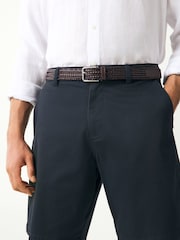 Dark Tan Signature Woven Belt - Image 1 of 4