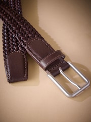 Dark Tan Signature Woven Belt - Image 3 of 4