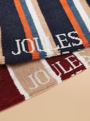 Joules Men's Rilla Navy Pack of Two Trainer Socks - Image 2 of 3