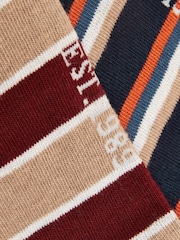 Joules Men's Rilla Navy Pack of Two Trainer Socks - Image 3 of 3