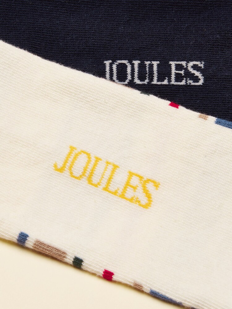 Joules Kingsbury Orange 2 Pack Socks - Image 3 of 3 Joules Kingsbury Orange 2 Pack Socks - Image 3 of 3