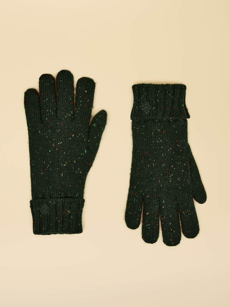 Joules Hammond Green Lined Gloves - Image 1 of 3