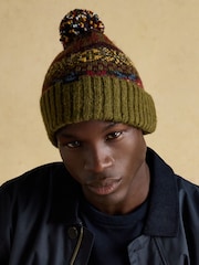 Joules Walcott Green Bobble Hat - Image 1 of 6
