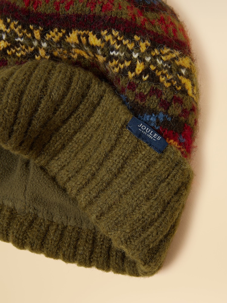 Joules Walcott Green Bobble Hat - Image 6 of 6