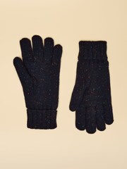 Joules Hammond Navy Lined Gloves - Image 2 of 3
