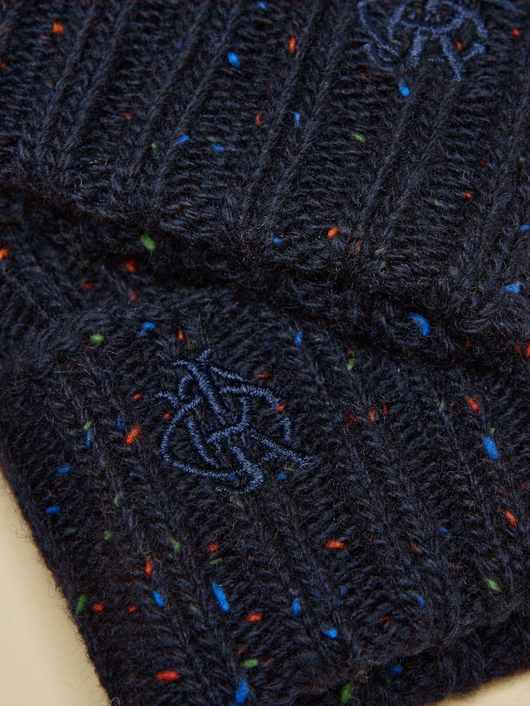 Joules Hammond Navy Lined Gloves - Image 3 of 3