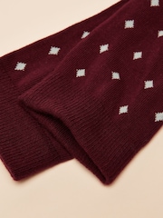 Joules Kingsbury Red/Green 2 Pack Socks - Image 4 of 4