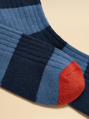 Joules Gibson Blue/Navy Cosy Socks - Image 2 of 3
