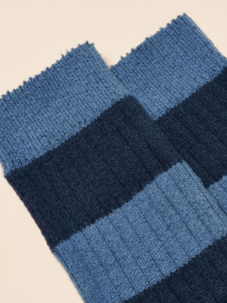 Joules Gibson Blue/Navy Cosy Socks - Image 3 of 3