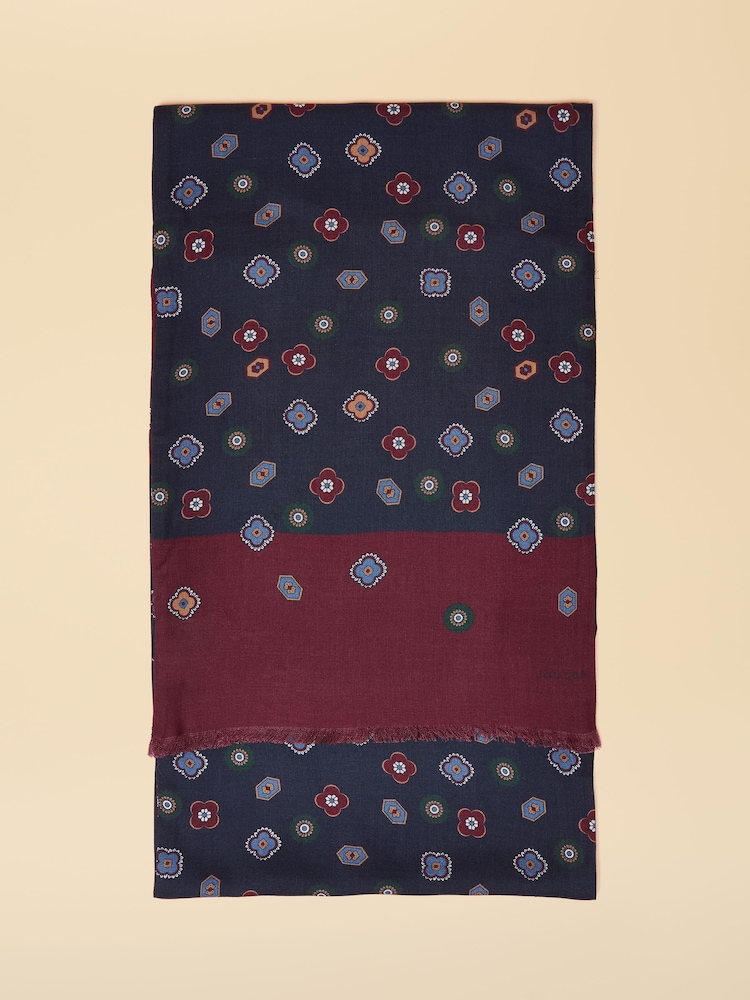 Joules Mayfair Navy Scarf - Image 2 of 3