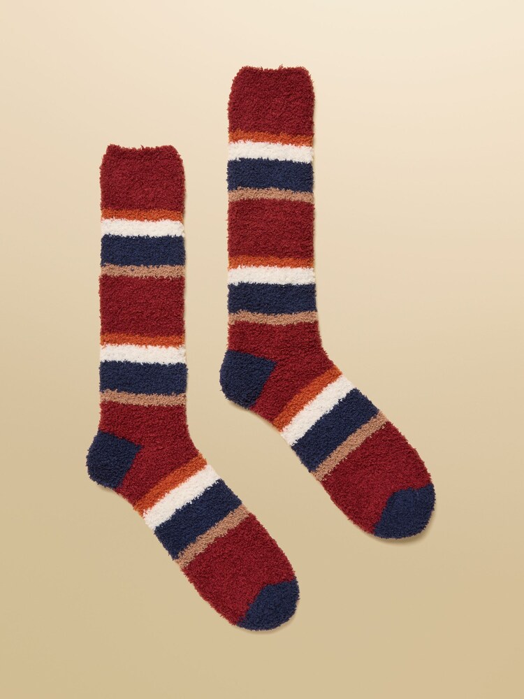 Joules Fluffy Red Socks - Image 1 of 2 Joules Fluffy Red Socks - Image 1 of 2