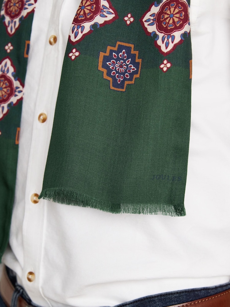 Joules Mayfair Green Scarf - Image 4 of 4 Joules Mayfair Green Scarf - Image 4 of 4