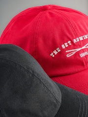 The Set Red/Black 2 Pack Graphic Caps - Image 5 of 6