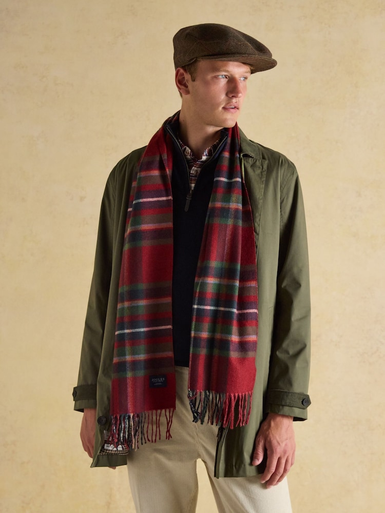 Joules Langtree Red Scarf - Image 1 of 6 Joules Langtree Red Scarf - Image 1 of 6