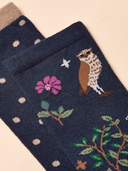 Joules Everyday Multi Navy 2 Pack Socks - Image 2 of 3