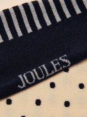Joules Everyday Navy/white 2 Pack Socks - Image 3 of 3