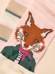 Joules Everyday Pink 2 Pack Socks - Image 2 of 3