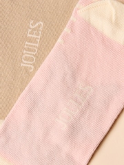 Joules Everyday Pink 2 Pack Socks - Image 3 of 3