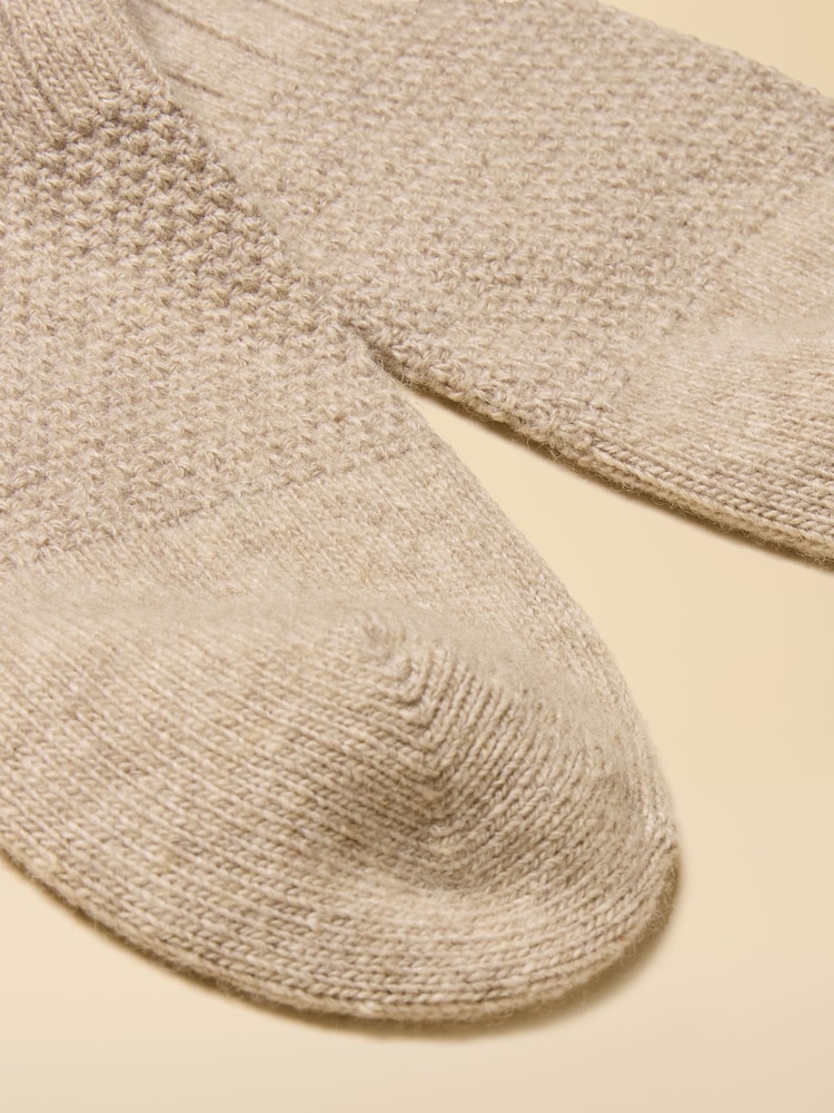 Joules Trekwell Oatmeal Easy Boot Sock - Image 3 of 3