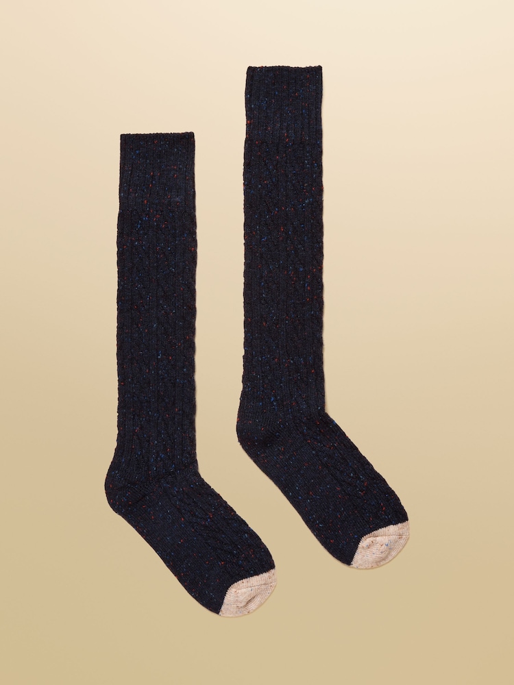 Joules Laurel Navy Welly Sock - Image 1 of 3