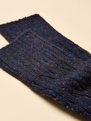 Joules Laurel Navy Welly Sock - Image 2 of 3