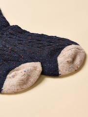 Joules Laurel Navy Welly Sock - Image 3 of 3