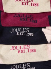 Joules Volley Multi 5 Pack Ankle Socks - Image 3 of 3