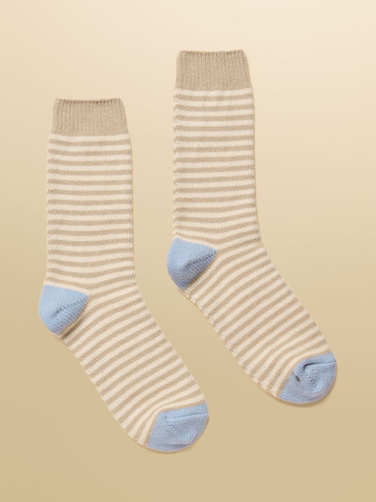 Joules Cosy Oatmeal Socks - Image 1 of 3 Joules Cosy Oatmeal Socks - Image 1 of 3