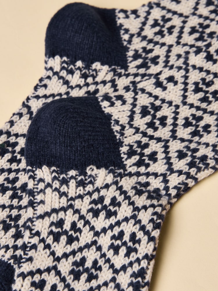 Joules Cosy Navy Socks - Image 5 of 5 Joules Cosy Navy Socks - Image 5 of 5