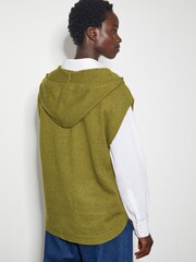 Monsoon Green Hooded V-Neck Sweater Vest - Image 2 of 4