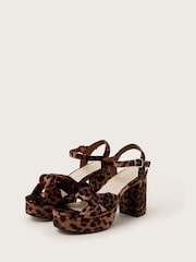 Monsoon Mara Leopard Print Platform Heels - Imagen 2 de 4