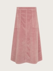 Monsoon Pink Malika Cord Midi Skirt - Image 5 of 5