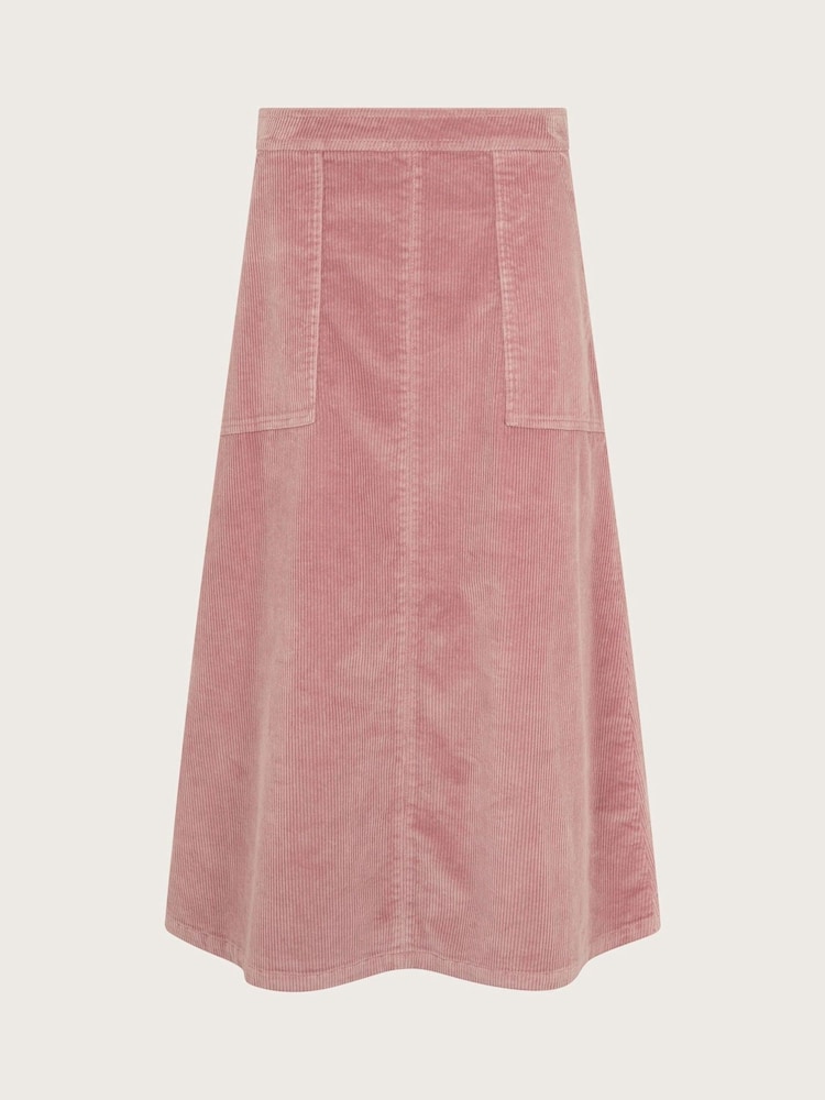 Monsoon Pink Malika Cord Midi Skirt - Image 5 of 5