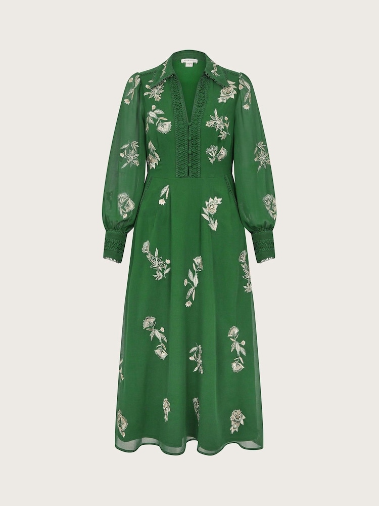 Monsoon Green Erica Shirt Dress - Image 6 of 6 Monsoon Green Erica Shirt Dress - Image 6 of 6