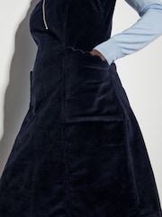 Monsoon Blue Soha Corduroy Pinafore Dress - Image 2 of 6