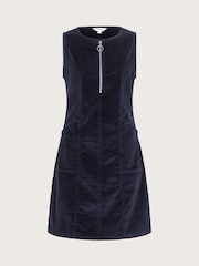 Monsoon Blue Soha Corduroy Pinafore Dress - Image 6 of 6