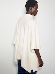 Crème - Poncho en maille semi-fermé Monsoon - Image 3 de 5