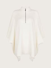 Crème - Poncho en maille semi-fermé Monsoon - Image 5 de 5