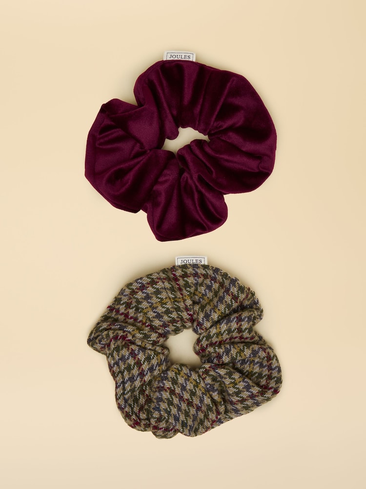 Joules Annika Multi Scrunchie 2pk - Image 1 of 2 Joules Annika Multi Scrunchie 2pk - Image 1 of 2